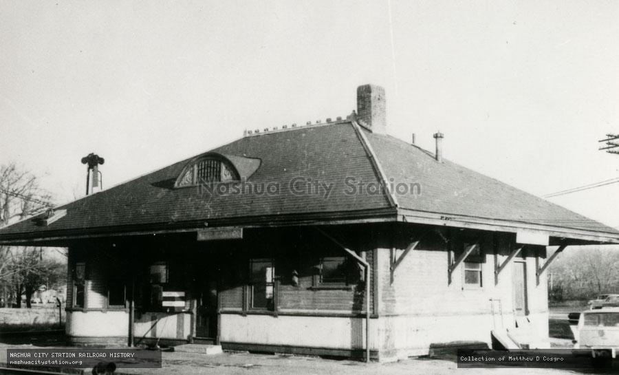 Postcard: Boston & Maine Railroad Station, West Concord, Massachusetts